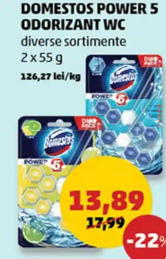 Penny DOMESTOS POWER 5 ODORIZANT WC Ofertă