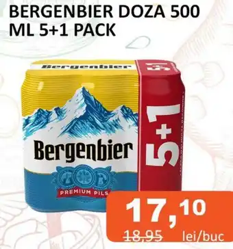 Unicarm BERGENBIER DOZA 500 ML 5+1 PACK Ofertă