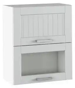 Favi Dulap superior de bucătărie Janne Typ 8 (gri deschis + alb). 1021194 Ofertă