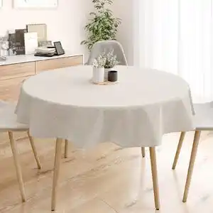 Favi Goldea față de masă din bumbac - striat - rotundă Ø 140 cm Ofertă