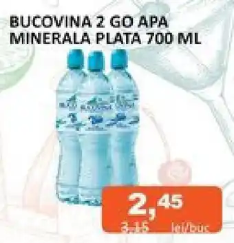 Unicarm BUCOVINA 2 GO APA MINERALA PLATA 700 ML Ofertă