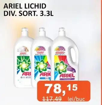 Unicarm ARIEL LICHID DIV. SORT. 3.3L Ofertă