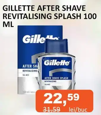 Unicarm GILLETTE AFTER SHAVE REVITALISING SPLASH 100 ML Ofertă