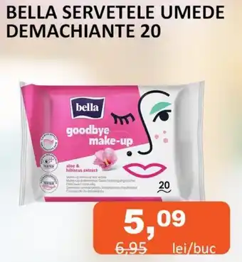 Unicarm BELLA SERVETELE UMEDE DEMACHIANTE 20 Ofertă