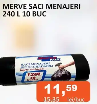 Unicarm MERVE SACI MENAJERI 240 L 10 BUC Ofertă