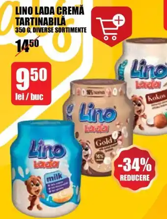 Auchan LINO LADA CREMĂ TARTINABILĂ Ofertă