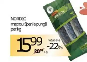 NORDIC macrou Spania pungă