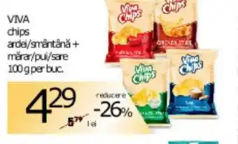 Annabella VIVA chips arde/smântână+ mǎrar/pui/sare Ofertă