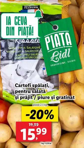 Lidl Cartofi spălați, pentru salată şi prăjit/piure şi gratinat Ofertă