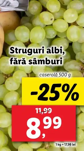 Lidl Struguri albi, fără sâmburi Ofertă