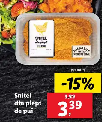 Lidl Șniţel din piept de pui Ofertă