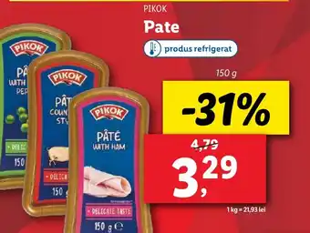 Lidl PIKOK Pate Ofertă