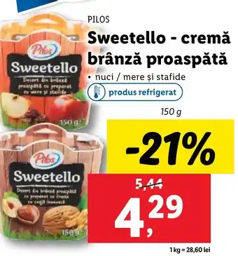 Lidl PILOS Sweetello - cremă brânză proaspătă Ofertă