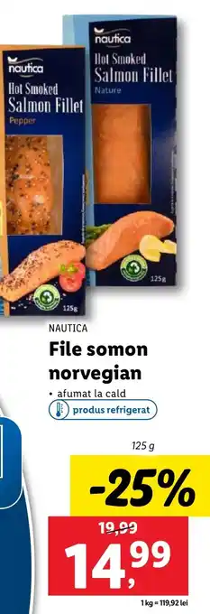 Lidl NAUTICA File somon norvegian Ofertă