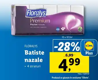 Lidl FLORALYS Batiste nazale Ofertă