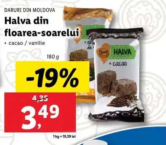 Lidl DARURI DIN MOLDOVA Halva din floarea-soarelui Ofertă