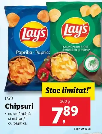 Lidl LAY'S Chipsuri Ofertă
