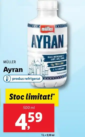 Lidl MÜLLER Ayran Ofertă