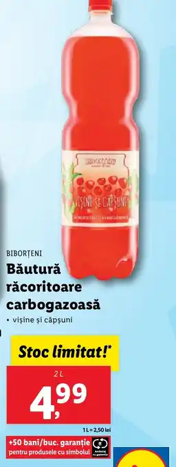 Lidl BIBORȚENI Băutură răcoritoare carbogazoasă 2L Ofertă