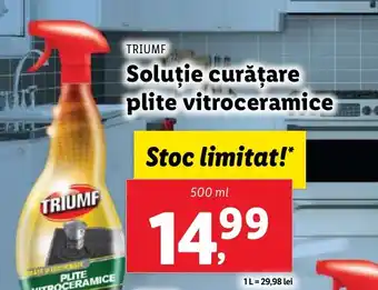 TRIUMF Soluţie curățare plite vitroceramice