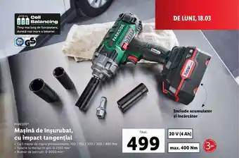 PARKSIDE® Maşină de înşurubat, cu impact tangential