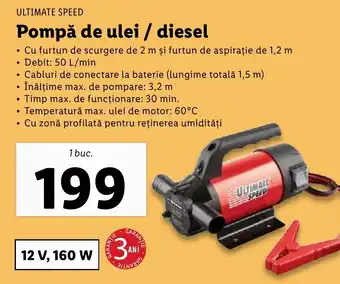 ULTIMATE SPEED Pompă de ulei / diesel