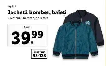 Lidl lupiluⓇ Jachetǎ bomber, băieți Ofertă