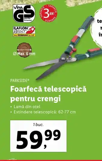 Lidl PARKSIDE® Foarfecă telescopică pentru crengi Ofertă