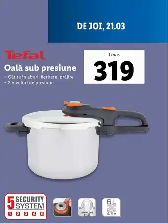Lidl Tefal Oală sub presiune Ofertă