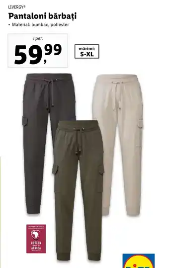Lidl LIVERGYⓇ Pantaloni bărbați Ofertă