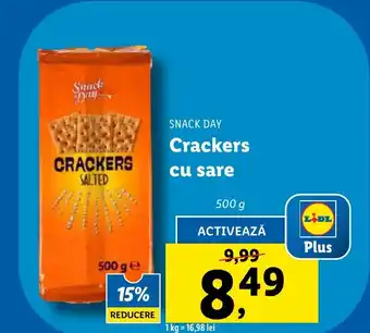 Lidl SNACK DAY Crackers cu sare Ofertă