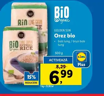 Lidl GOLDEN SUN Orez bio Ofertă