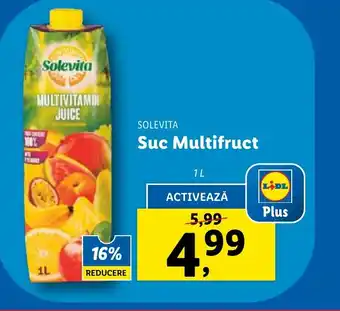 Lidl SOLEVITA Suc Multifruct 1L Ofertă
