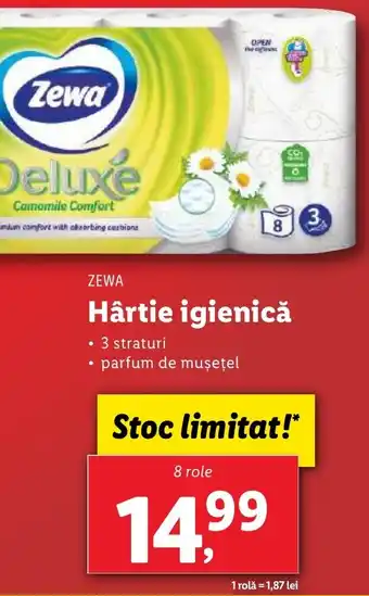 Lidl ZEWA Hârtie igienică Ofertă
