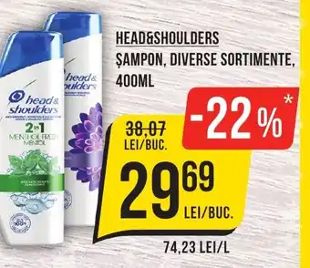 Mega Image HEAD&SHOULDERS ŞAMPON, DIVERSE SORTIMENTE, 400ML Ofertă