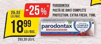 PARODONTAX PASTĂ DE DINȚI COMPLETE PROTECTION, EXTRA FRESH, 75ML