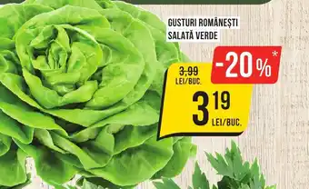 Mega Image GUSTURI ROMÂNEŞTI SALATĂ VERDE Ofertă