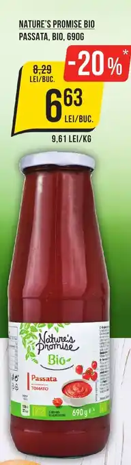 Mega Image NATURE'S PROMISE BIO PASSATA, BIO, 690G Ofertă