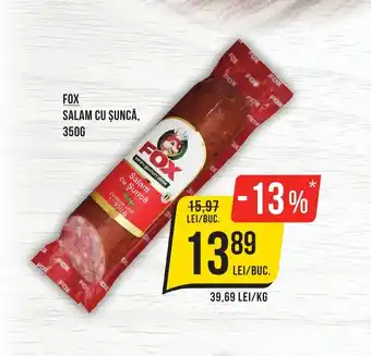 Mega Image FOX SALAM CU ŞUNCĂ, 350G Ofertă