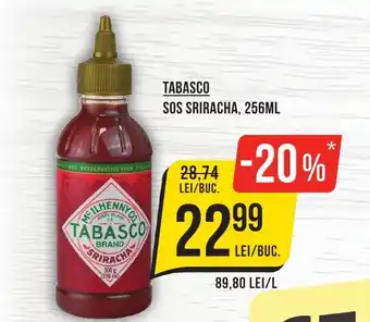 TABASCO SOS SRIRACHA, 256ML