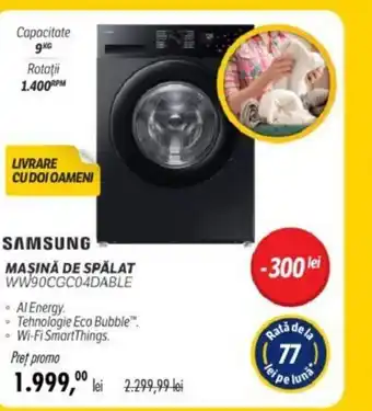 Flanco SAMSUNG MAȘINĂ DE SPĂLAT WW90CGC04DABLE Ofertă