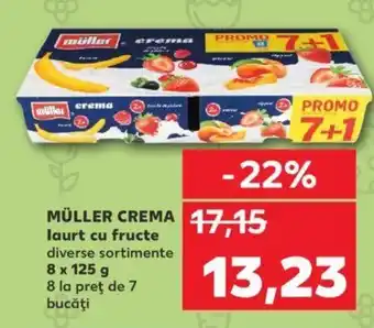 Kaufland MÜLLER CREMA laurt cu fructe Ofertă
