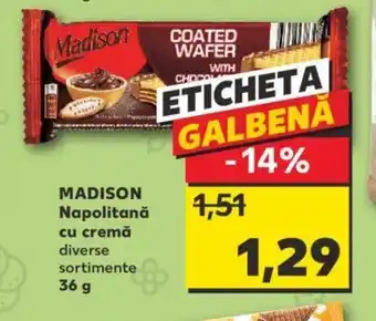 Kaufland MADISON Napolitană cu cremă Ofertă