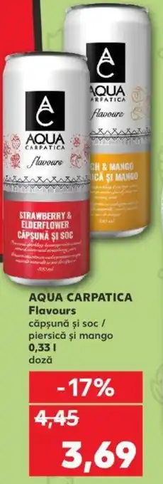Kaufland AQUA CARPATICA Flavours 0.33L Ofertă