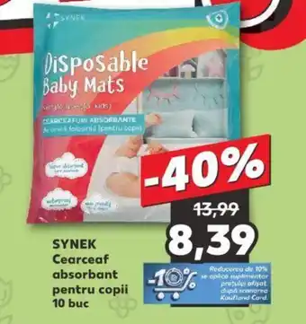Kaufland SYNEK Cearceaf absorbant pentru copii 10 buc Ofertă