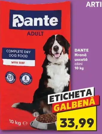 Kaufland DANTE Hrană uscată câini 10 kg Ofertă