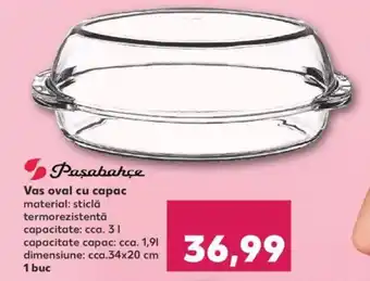 Kaufland Vas oval cu capac Ofertă