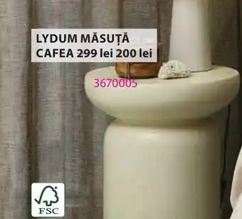 JYSK LYDUM MĂSUŢĂ CAFEA Ofertă