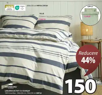 JYSK LENJERIE DE PAT CU CEARŞAF Ofertă