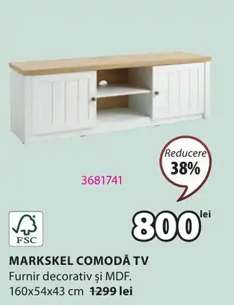 JYSK MARKSKEL COMODĂ TV Ofertă